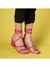 Sandália Salto 8cm De Amarrar Moda BRADHA. - Loja Bradha