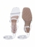 Sandália Salto 8cm De Amarrar Moda BRADHA. na internet