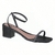 Imagem do Sandália Salto Alto Feminina Com Tira Fivela Salto Grosso Confortável Moda Para Casamento (023-0008), Brilhante com strass