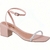 Sandália Salto Alto Feminina Com Tira Fivela Salto Grosso Confortável Moda Para Casamento (023-0008), Brilhante com strass - comprar online