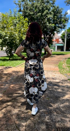 Vestido Calda Sereia Mullet Caveira Skull P ao XG - Tribo Personalizações