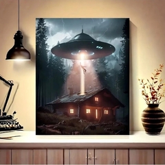 Quadro Abdução extraterrestre - comprar online