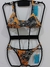 Imagem do Biquini String Estampa Mandala (preto e laranja)