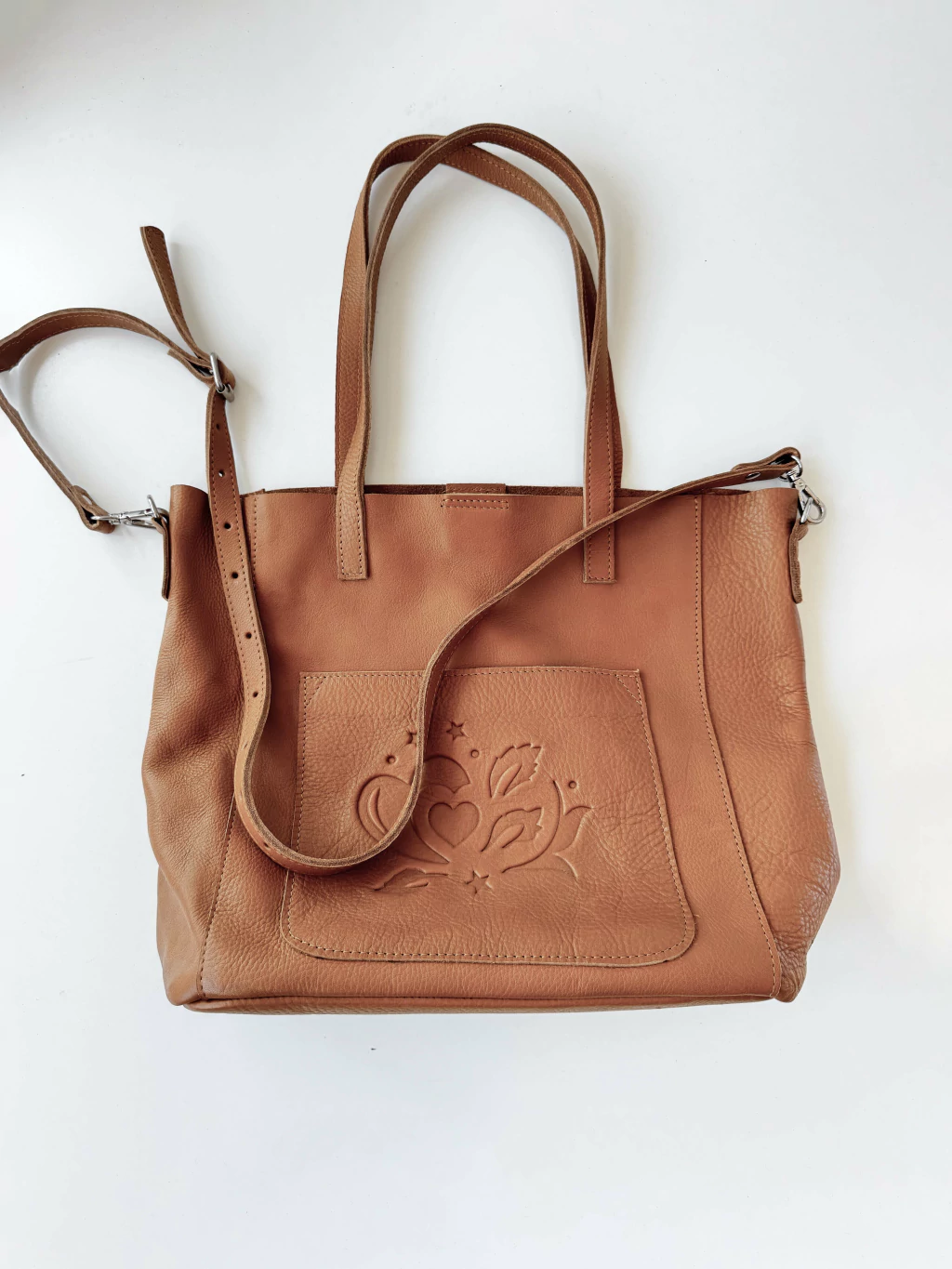 Bolso de cuero marca BORIS cod 13684
