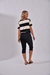 Blusa quadrada listrão B059 - loja online