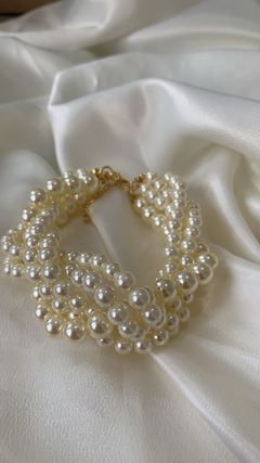 Pulseira de Pérola Trançada-5 voltas - comprar online