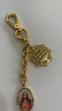 Bag Charm /Chaveiro de bolsa "Confio em ti senhor" - comprar online