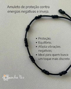 Pulseira 7 nós preta na internet