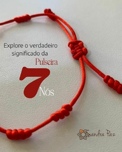 Pulseira 7 nós vermelha - comprar online