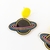 Aretes Saturno negros - comprar en línea
