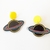 Aretes Saturno negros