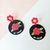 Aretes redondos rosa