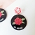 Aretes redondos rosa en internet