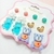 6 pares de aretes mini ositos - Oddity