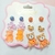 6 pares de aretes mini ositos en internet