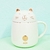 TAZA DE GATITO VERDE