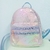 Mochila holografica azul