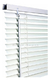 Cortina Pvc Blanca Angosta 120x125 Form - tienda online