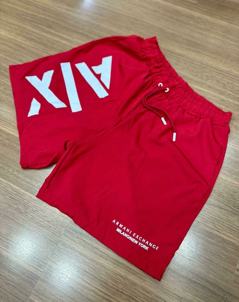 Bermuda Tactel griff Armani vermelha 16