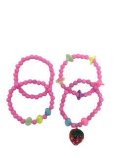 Conjunto de Pulseiras - Petuchas - Oficina de Bonecos