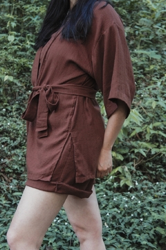 kimono marrom - comprar online