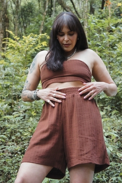 short marrom - comprar online