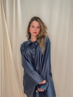 camisa azul Corino