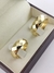 Par de Aliança Ouro 18k-750 8mm- Facetada Meia Cana
