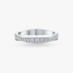 Aliança de Casamento Diamante Wave Pave - comprar online