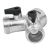 Conector 'Y' 3/4" metálico para manguera, Truper 10372