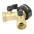 Conector 'Y' 3/4" latón solido con tuerca móvil p/manguera 10375
