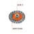 Carda circular 4" alambre trenzado, eje 5/8"-11, Truper 17527 - FERRETERIAS CORESI