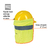 Cubrenuca para casco, verde con reflejante, Truper 13165 - FERRETERIAS CORESI