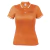 Playera tipo polo dry fit naranja, para dama, talla G