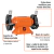 Esmeril de banco de 6' de 1/2 HP, Truper 12785 - tienda en línea