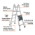 Multiescalera telescopica,4.5 m, capacidad de carga 140 kg 101884 - comprar en línea