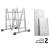 Escalera multiposicion 8 peldaños, Tipo I, Truper 101905 - FERRETERIAS CORESI
