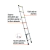 Escalera telescopica, 7 peldaños, tipo II, capacidad 102kg 101903 - tienda en línea