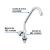 Llave individual para fregadero, ABS, cuello corto, Basic 47379 en internet