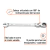 Llave combinada con matraca 3/8" flexible, Expert 103546 - FERRETERIAS CORESI