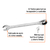 Llave combinada con matraca 1/2" x 173 mm largo, Expert 15738 - FERRETERIAS CORESI