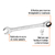 Llave combinada con matraca 18 mm x 230 mm largo, Expert 15748 - FERRETERIAS CORESI