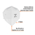 Respirador plegable N95, para polvos y particulas, Truper 14427 - FERRETERIAS CORESI