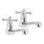 Juego 2 llaves para lavabo, ABS, manerales cruceta, Basic 48384