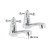 Juego 2 llaves para lavabo, ABS, manerales cruceta, Basic 48384 - FERRETERIAS CORESI
