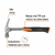 Martillo forjado 16 oz una recta, mango con neopreno, Expert 17857 en internet