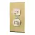 Placa armada 2 interruptor sencillo, linea Standard, aluminio