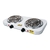 Parrilla electrica 2 quemadores, rectangular, Volteck Basic. 23032