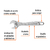 Llave ajustable (perico) 10" profesional cromada, Expert 15507 - FERRETERIAS CORESI