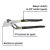 Pinza de extensión 10" mango de PVC, Pretul 28162 - FERRETERIAS CORESI